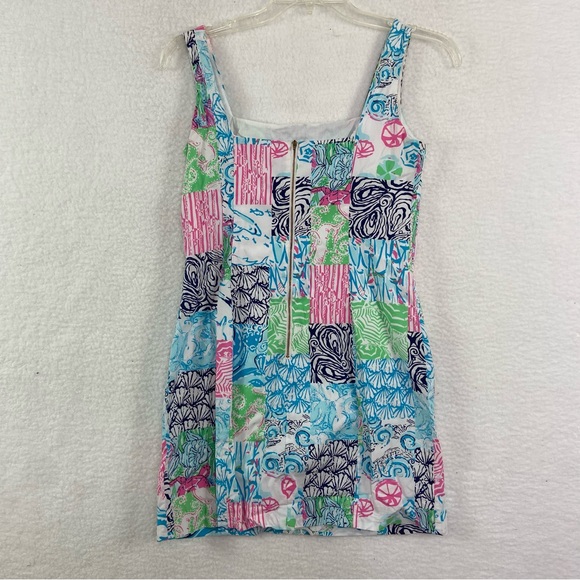 LILLY PULITZER Idi Shift Dress, Multi, Osterville Patch, Size 8 - Picture 5 of 11